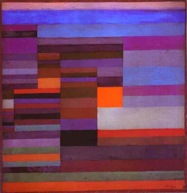 Fire in the Evening painting - Paul Klee Fire in the Evening art painting